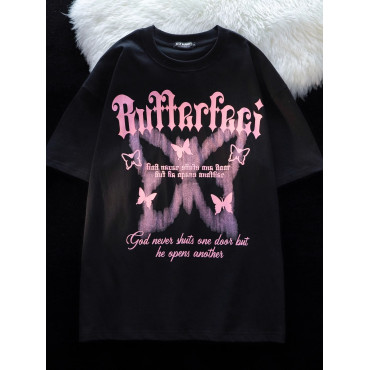 تيشيرت اسود فراشه 