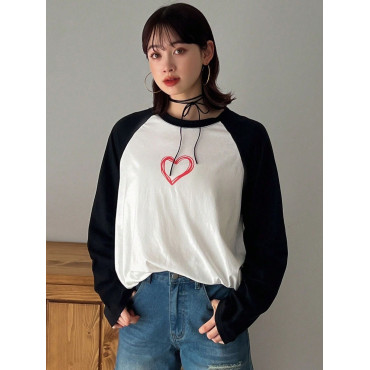 تيشيرت القلب ردن