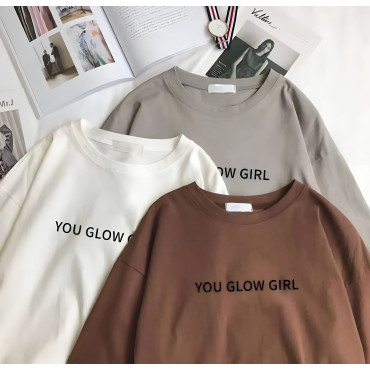تيشيرت جوزي you glow girl