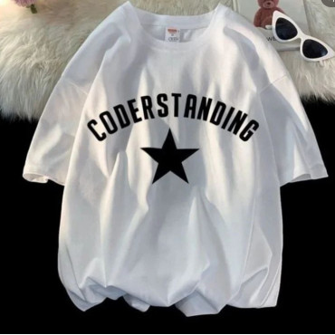 تيشيرت ابيض coderstanding