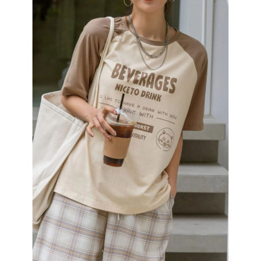 off white T-shirt beverages