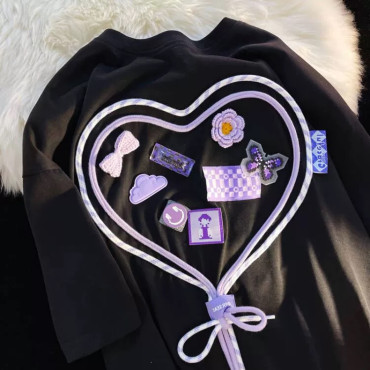 حياكة اسود   t-shirt