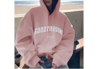  Pink good vibes hoodie