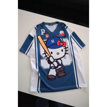 Baseball hello kitty blue