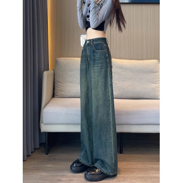Green Wide leg jeans 906XB